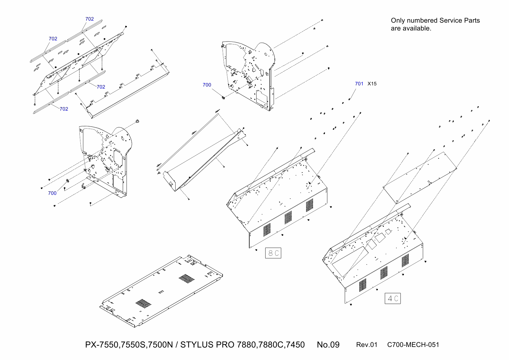 EPSON StylusPro 7450 7880 7880C Parts Manual-6